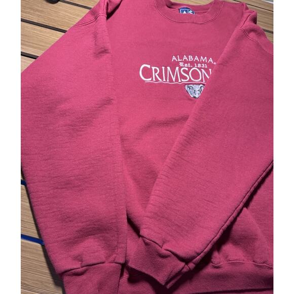 Vintage University of Alabama Sweatshirt Men's Medium 90's Embroidery - Picture 7 of 8